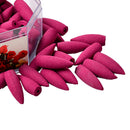 70Pcs Rose Incense Bullet Cone Zen Yoga Tea House Smoke Tower Backflow Cone