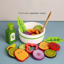 Children's Simulation Fruit and Vegetable ,Garden Salad Wood Play ,Kitchen Play