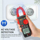 ST201 Digital Black Multimeter Clamp Ammeter Transistor Power Tester M3X4