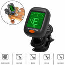For Chromatic LCD Clip On Tuner Electric Acoustic Guitar Bass Violin, Ukulele