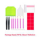 54pcs Diamonds Painting Tool Kit Gift Cross Stitch Tweezers 5D Glue Drill Pen