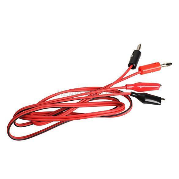 1 Pair Alligator Testing Cord Lead Clip to Banana Plug for Multimeter Test  hv2n