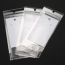 100 Sets Ear Hooks Earring Display Cards 9cmx5cm with Self Adhesive Bags 15