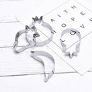 7Pcs/Set Stainless Steel Fruit Shaped Cookie Baking Mould DIY making Cake Mo Gw