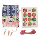 24PCS Countdown Bag Hanging Candy Gift Sacks Pouch Clips Stickers Rope ChriSEAU