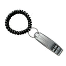 1 Piece Scuba Safety Whistle Outdoor Whistle with Black Wrist Coil Gray