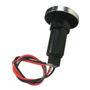 Black Boat Stern Navigation Light Plug-in Base 2-Prong Pole Light Mounting Base