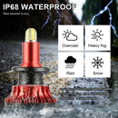 H7 1800W 270000LM 4-Sides LED Headlight Kit Hi/Lo Power Bulb 6000k FT