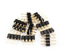 10x 4Pin Male Plug Adapter Connector For RGB 3528 5050 LED Strip Light Connect J