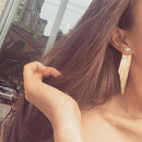 Tassel long Rhinestone Earrings Elegant Stud Women's Fashion Ear Drops Jewelry