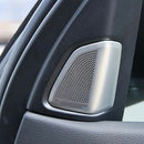 2pcs/set Stainless Steel Audio Speaker Tweeters Cover Trim For BMW X5 F15 2 E4F4