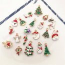 21 pcs Mixed Enamel Plated Christmas Charm Jewellery DIY Making Pendant Findings