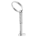 MagiDeal 6.3x76mm Quick Release Pin Deck Hinge Parts - 316 Stainless Steel