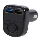 X22 Bluetooth 5.0 MP3 FM Transmitter Handsfree 3.1A LCD Display Car Charger