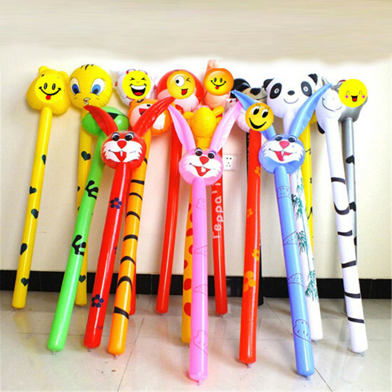 Cartoon Inflatabel Animal Long Inflatable Hammer Stick Children Outdoor Toys  ME