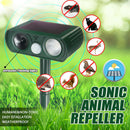 Outdoor Solar Ultrasonic Pest Animal Repeller Garden Cat Dog Bird PIR Repell  J_