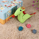 Plush Squeaky Dog Molar Bite Chew Toys Animal Puppy Soft Playing (Green) A