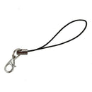 15 Pcs Black Coil Strap Lobster Clasp Mobile Phone Key String