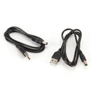 2pcs USB to DC5.5 * 2.1mm Power Cord USB to DC5.5 DC Cable Copper Charging L Ew