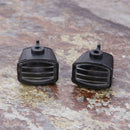 4pcs RC Car LED Light Cover Lampshade For 1:10 Tamiya HSP (Square Black)