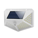1pc 100LED Four-sided Solar Motion Sensor Wall Light Outdoor Garden Lamp A