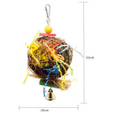 2Pcs Medium Bird Parrot Toys - Multicolored Tearing Toys for Conures Cockatiels