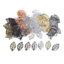 350pcs DIY Bail Charms Pendants Accessory Jewelry Making Findings Leaf Shape