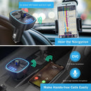 T25S Car FM Transmitter Bluetooth Hand Free MP3 Player Dual QC3.0 USB Charger