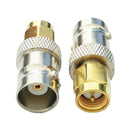 Handy Utility Adapter BNC Female Jack To SMA Male Plug RF Connector Straight.AU