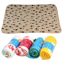 HOT Soft Cozy Paw Prints Handcrafted Puppy Pet Dog Cat Fleece Bed Blanket Tools