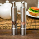 Stainless Steel Thumb Push Salt Pepper Grinder Spice Muller Kitchen Sa U4P2 K7D4
