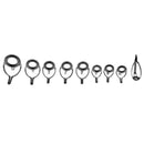 18pcs Stainless Steel Fishing Rod Leg Guides Tip Repair Kit Eye Rings Tackle