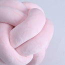 Knot Pillow Plush Throw Pillow Comfortable Sofa Mat for Living Room Pink