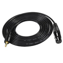 3.5mm TRS Stereo Male to XLR Female Balanced Audio Microphone Cable 1.5m