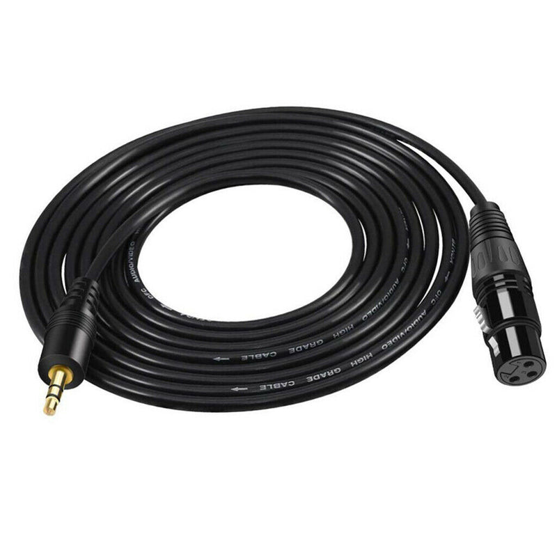 3.5mm TRS Stereo Male to XLR Female Balanced Audio Microphone Cable 1.5m