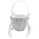Small White Wedding Flower Girl Basket
