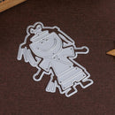 Cartoon Kung Fu Metal Cutting Dies Stencil DIY Scrapbook Paper Card Craft Cute