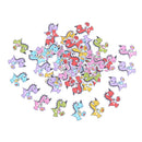 50pcs cartoon wooden dinosaur buttons sewing crafts decoration scrapbook ME