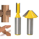 2 Pc 1/2 inch Shed Window Grill Muntin/Mullion Cutter Router Bit Set Woodwo
