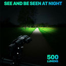 Bright Bicycle Cycle LED Light Headlight Flashlight Metal Shell USB Rechargeable