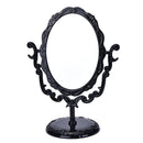 Girl Desktop Rotatable Gothic Rose Makeup Stand Mirror Black Butterfly FT