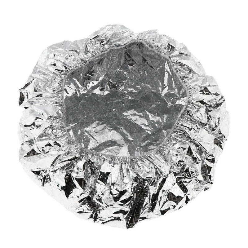 Set of 2Pcs Stylish Aluminum Foil Hair Cap Waterproof Salon Protector Insulation