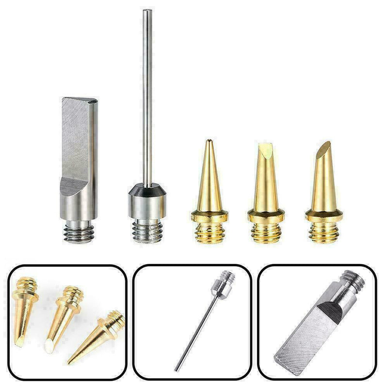5x Multipurpose Gas Solder Iron Tips Soldering Replacements Power Tools Hea A4A7