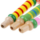 Kids Wooden Horn Whistle Musical Toys Gift Colorful Children Music Study  OZ