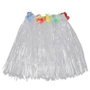 Short Hawaiian Grass Hula Skirt Luau with Flowers Fancy Dress Costume Acces