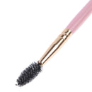Pro makeup tools wooden handle double eyebrow brush + eyebrow comb brus IN BX