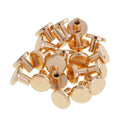 60x Brass Chicago Screws Belt Nail Studs Rivet Binding Book Photo Album 8mm