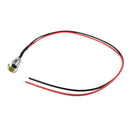 2 Pcs 8mm 5V Car LED Dash Panel Pilot Warning Light Indicator Lamp - Green  J6M3