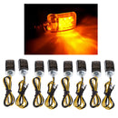 8pcs LED Black Mini Tiny Small Indicators