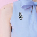 Dog Cats Animal Bone Brooches Creative Badges Jacket Lapel Pins (Style 4)